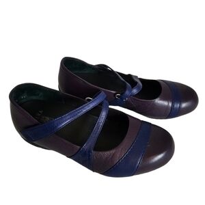 Ziera XRAY Mary Jane Comfort Flats Purple Leather Orthotic EU 38 US 7–7.5